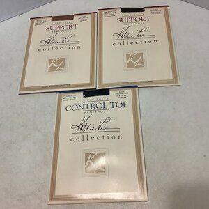 NIP Lot of 3 Vintage Pantyhose Hose Collection Kathie Lee Size Medium/Tall